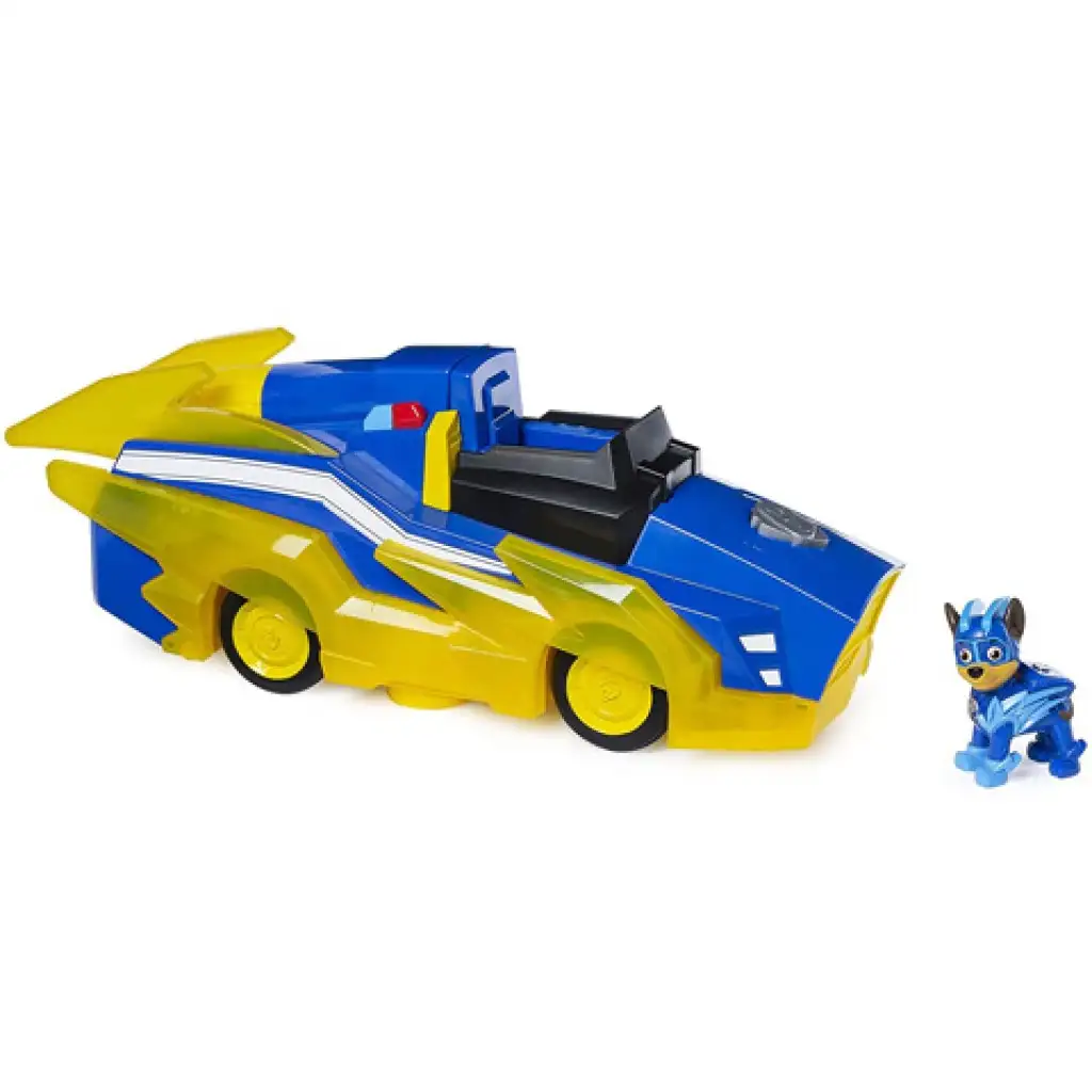 Paw Patrol Mighty Pups: Chase Deluxe Fahrzeug mit Licht und Sound - Spin Master Bild 2