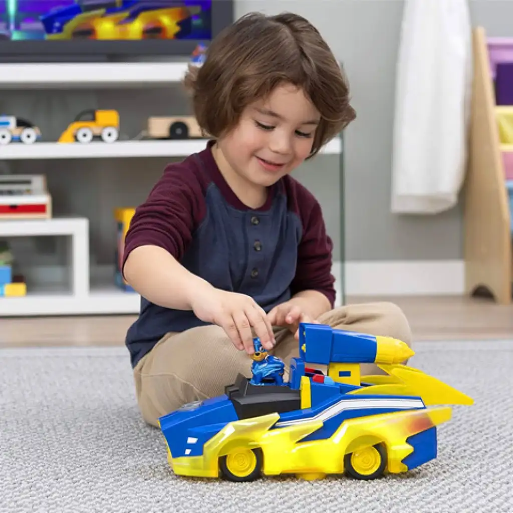 Paw Patrol Mighty Pups: Chase Deluxe Fahrzeug mit Licht und Sound - Spin Master Bild 4