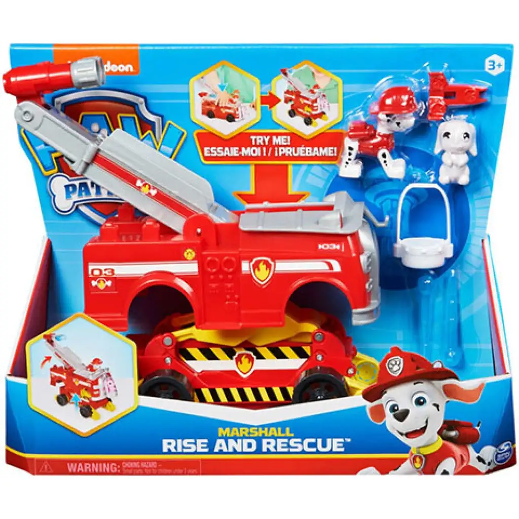 Paw Patrol: Rise and Rescue Marshall Verwandlungsfahrzeug mit Figur - Spin Master Bild 1