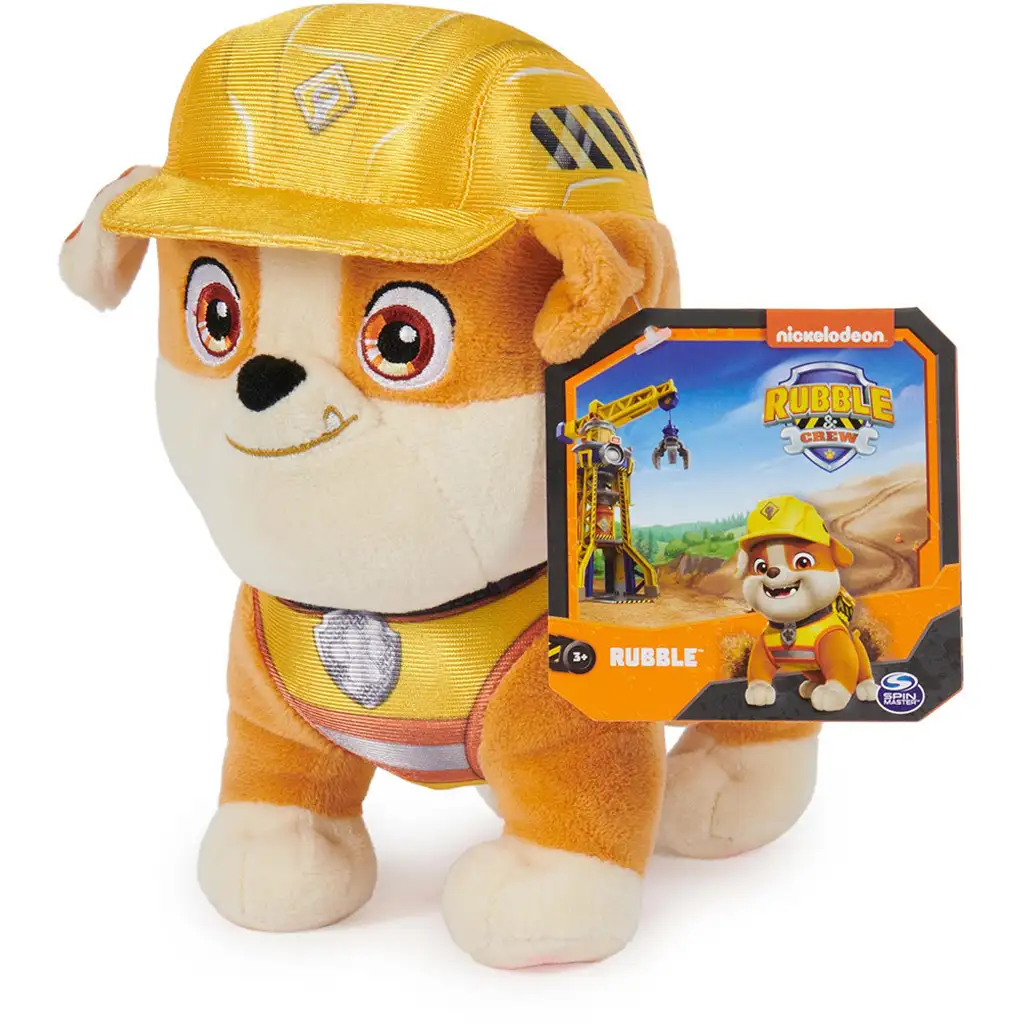 Paw Patrol: Rubble und sein Team Rubble Plüsch 19cm - Spin Master Bild 1