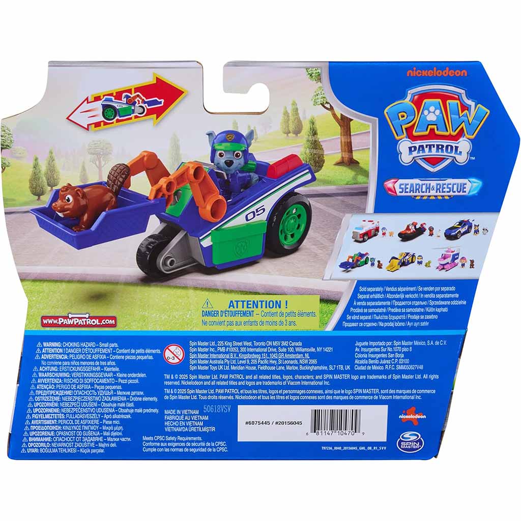 Paw Patrol: Such- & Rettungs-Rückzieh-Rocky-Fahrzeug mit Figur - Spin Master Bild 2