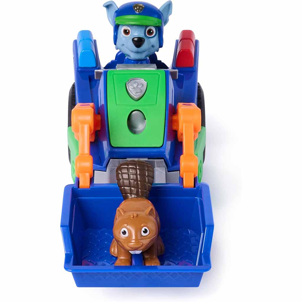 Paw Patrol: Such- & Rettungs-Rückzieh-Rocky-Fahrzeug mit Figur - Spin Master Bild 4