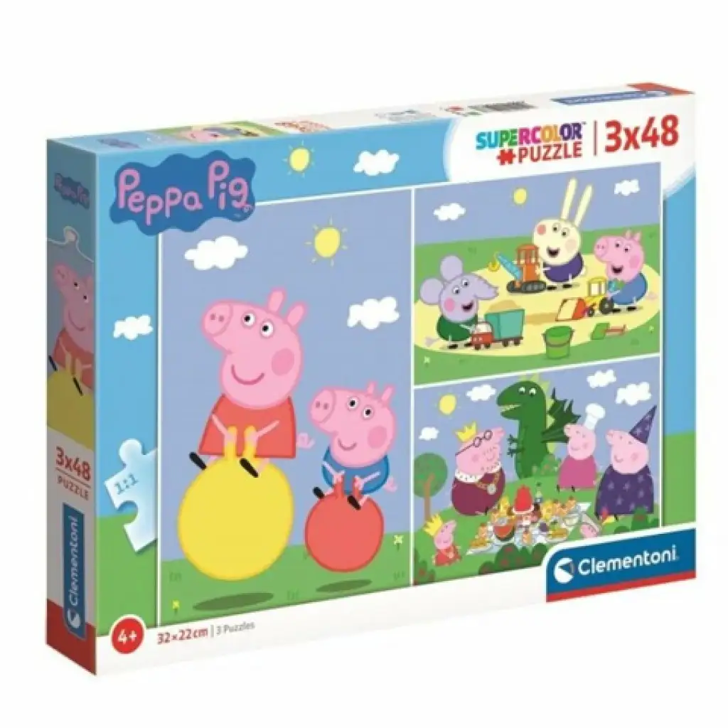 Peppa Wutz 3x48 Teile Puzzle-Set - Clementoni Bild 1