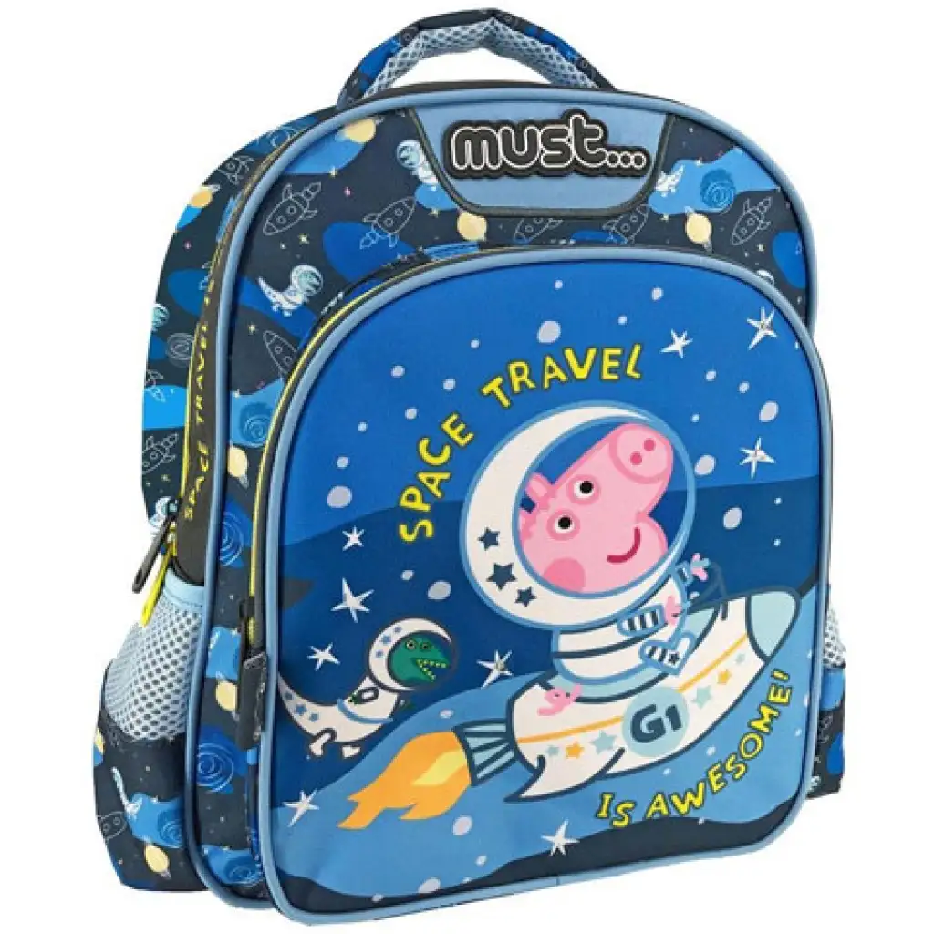 Peppa Wutz: Astronaut Zsoli Space Travel is Awesome! Kindergarten-Rucksack 27x10x31cm Bild 1
