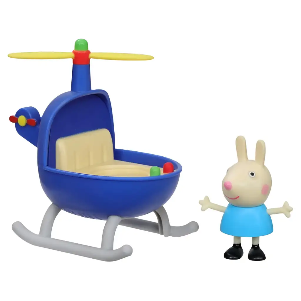 Peppa Wutz: Kleiner Hubschrauber und Rebecca Hase Figuren-Set - Hasbro Bild 2