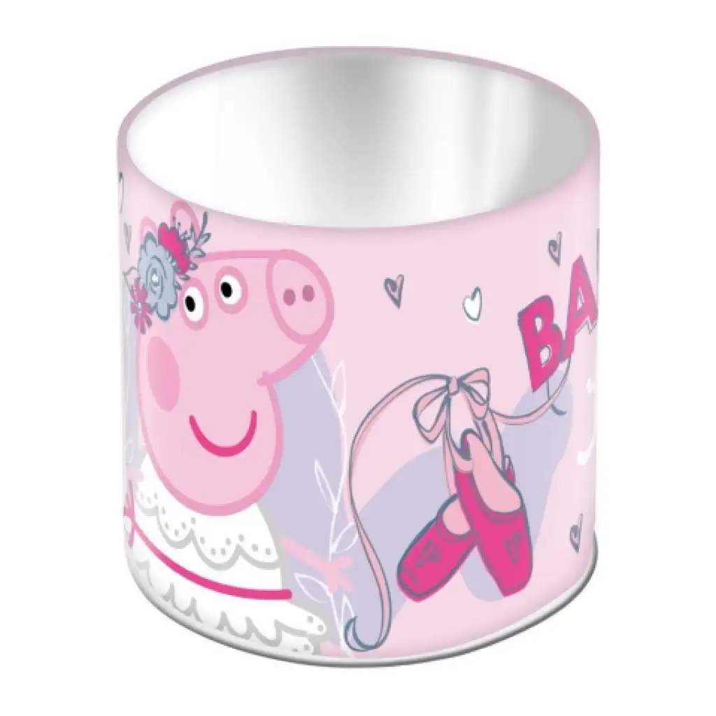 Peppa Wutz Metall Bleistiftbehälter 11x10cm Bild 1