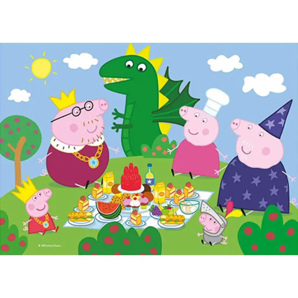 Peppa Wutz Supercolor 2-in-1 Puzzle 2x20 Teile - Clementoni Bild 3