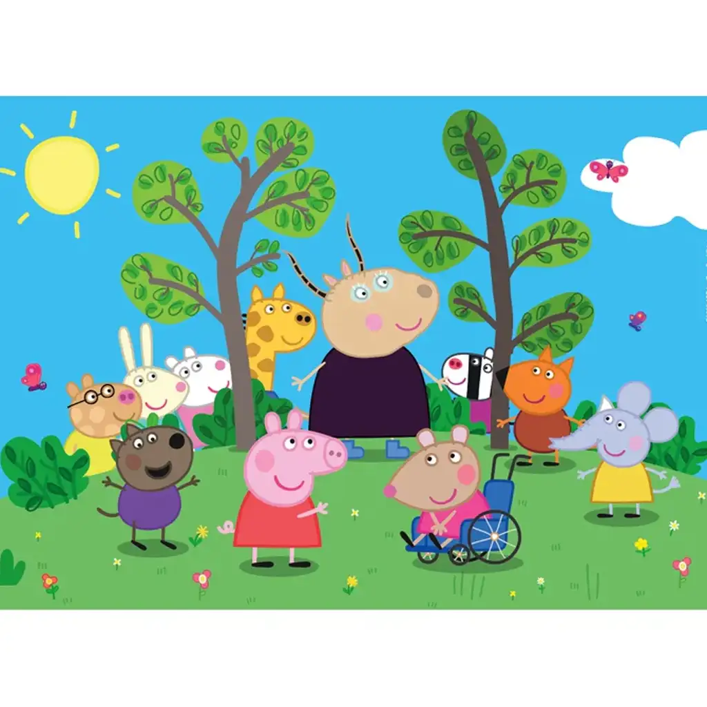 Peppa Wutz und Freunde 24-teiliges Maxi Supercolor Puzzle - Clementoni Bild 2