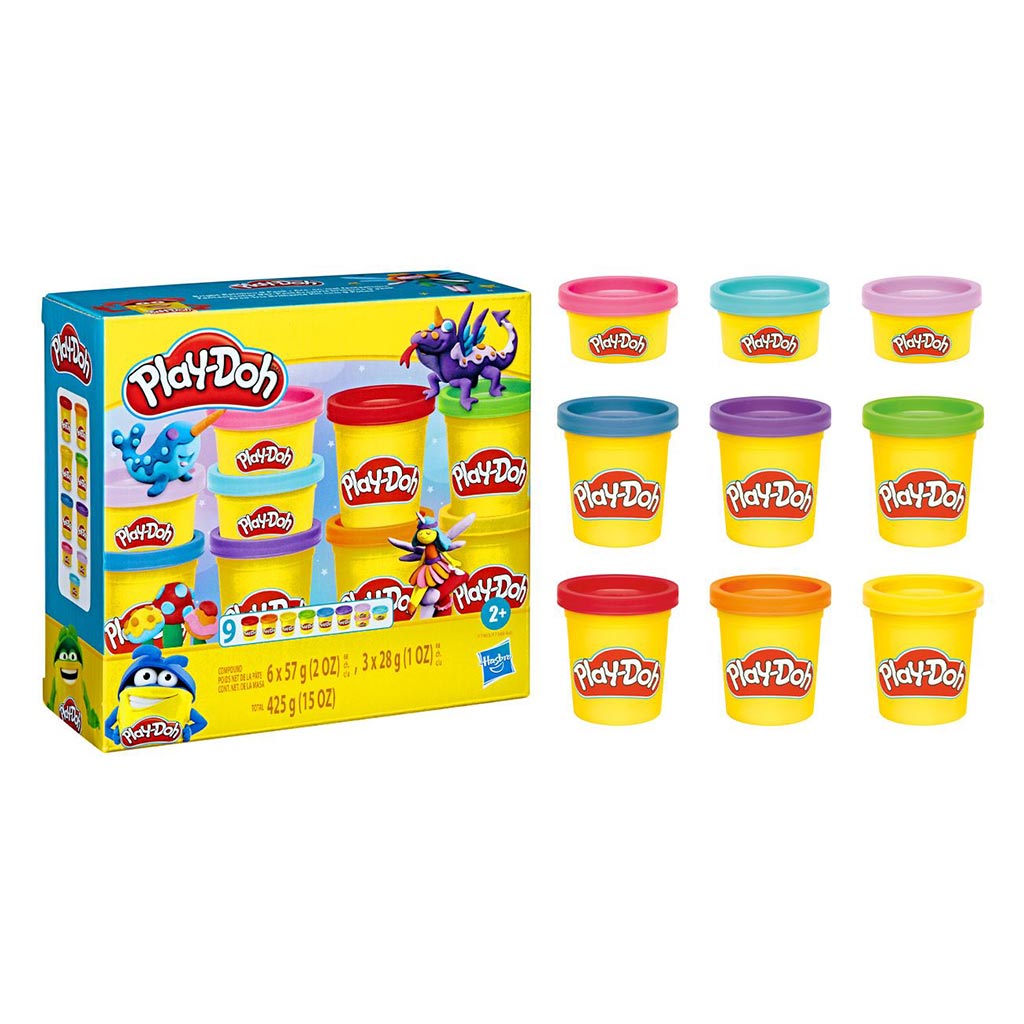 Play-Doh: 9 Dosen Knete in lebhaften Farben 425g - Hasbro Bild 1