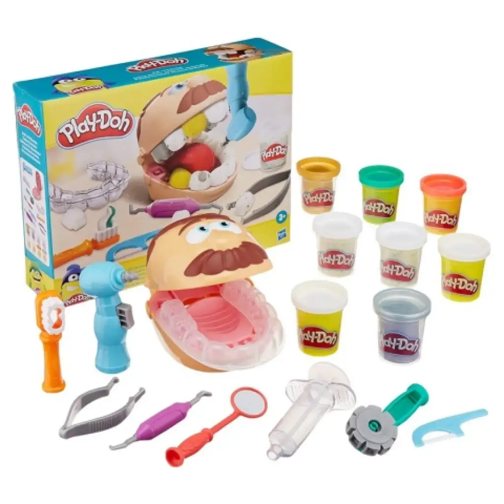 Play-Doh: Dr. Drill N Fill Zahnarzt-Spielset mit Zubehör - Hasbro Bild 2