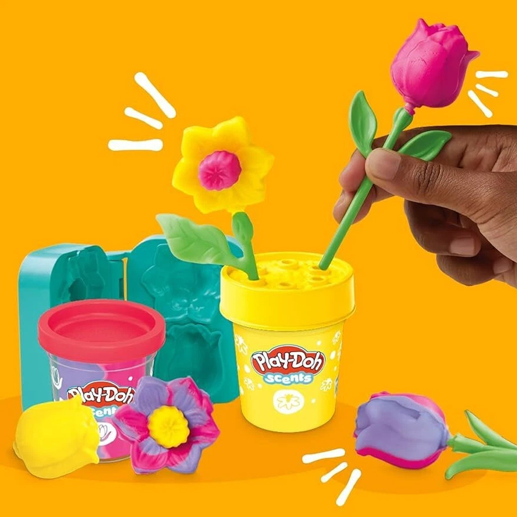 Play-Doh: Kleine Blumen - Tulpe und Narzisse Knetset - Hasbro Bild 2