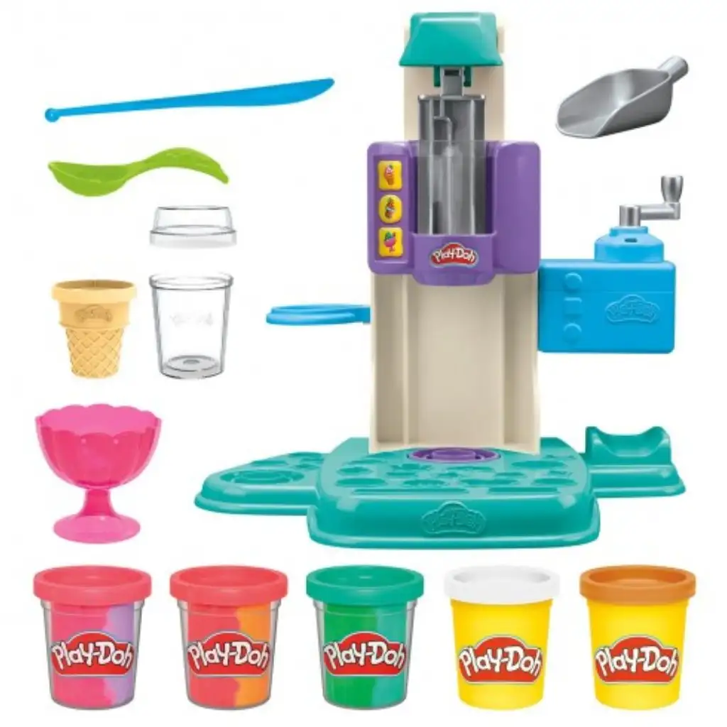 Play-Doh: Regenbogen-Dreh-Eiscreme-Maker Kneteset - Hasbro Bild 2