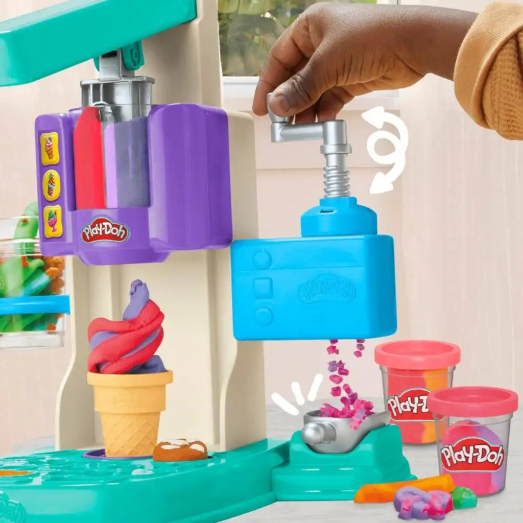 Play-Doh: Regenbogen-Dreh-Eiscreme-Maker Kneteset - Hasbro Bild 3