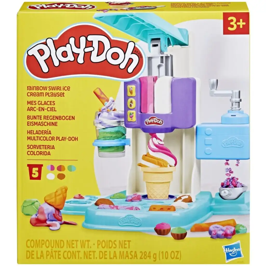 Play-Doh: Regenbogen-Dreh-Eiscreme-Maker Kneteset - Hasbro Bild 1