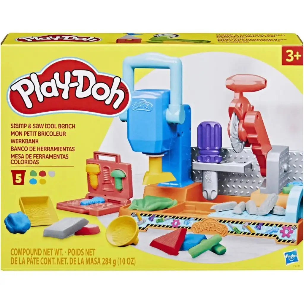 Play-Doh: Stamp'N'Saw Werkbank Spielset - Hasbro Bild 1