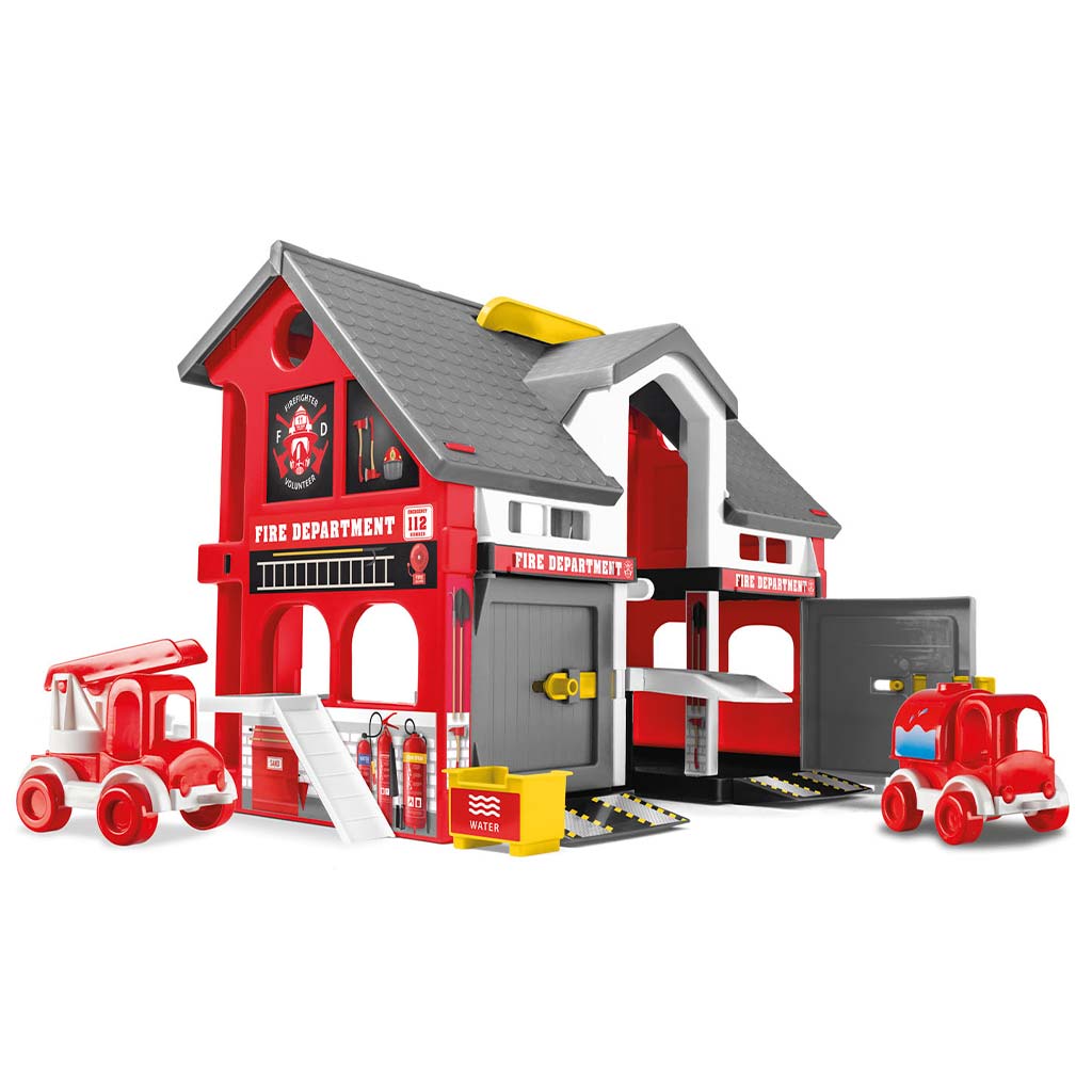 Spielhaus: Feuerwehrspielset mit Fahrzeugen - Wader Bild 3