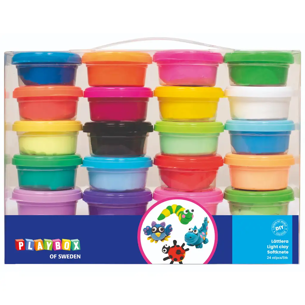 PlayBox: 24-teiliges lufttrocknendes Knetset Bild 1