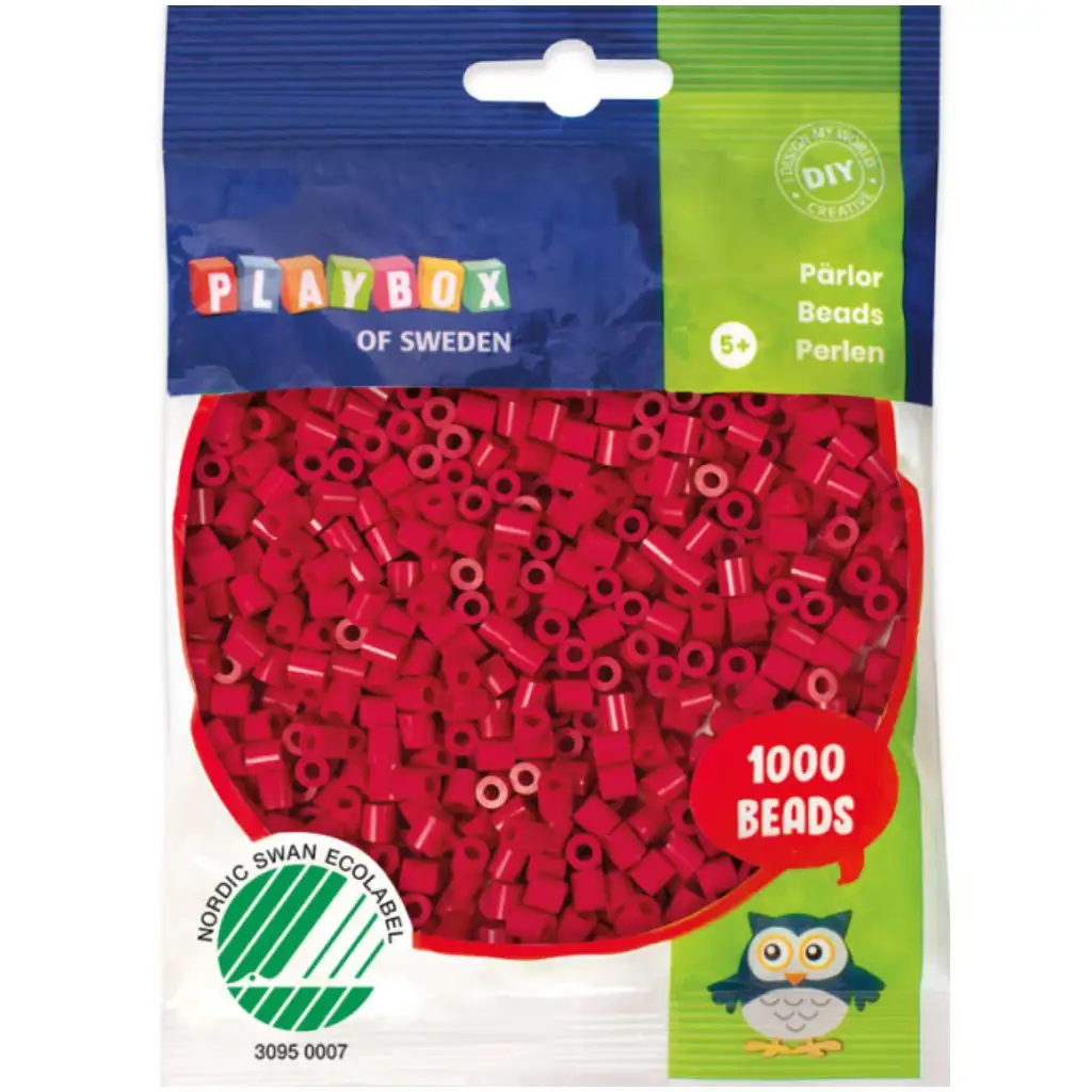 PlayBox: 5mm MIDI bügelperlen 1000 Stück in himbeerrot Bild 1