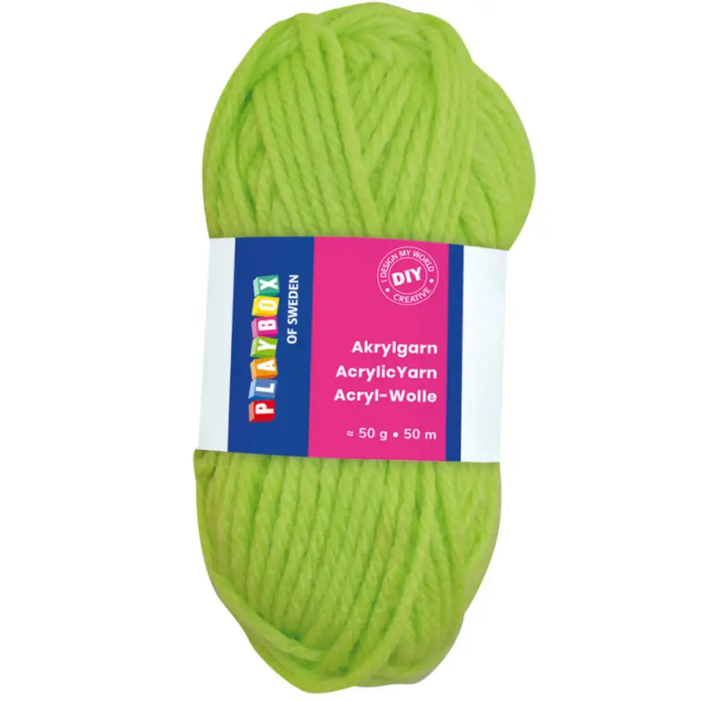 PlayBox: Acrylgarn 50g 50m in grüner Farbe Bild 1
