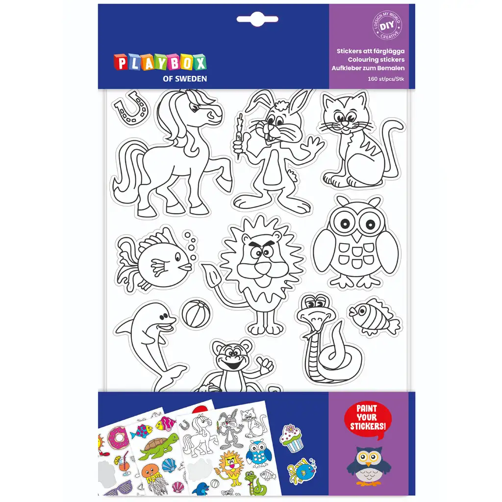 PlayBox: Ausmalbare 160-teilige Aufkleberset Bild 1