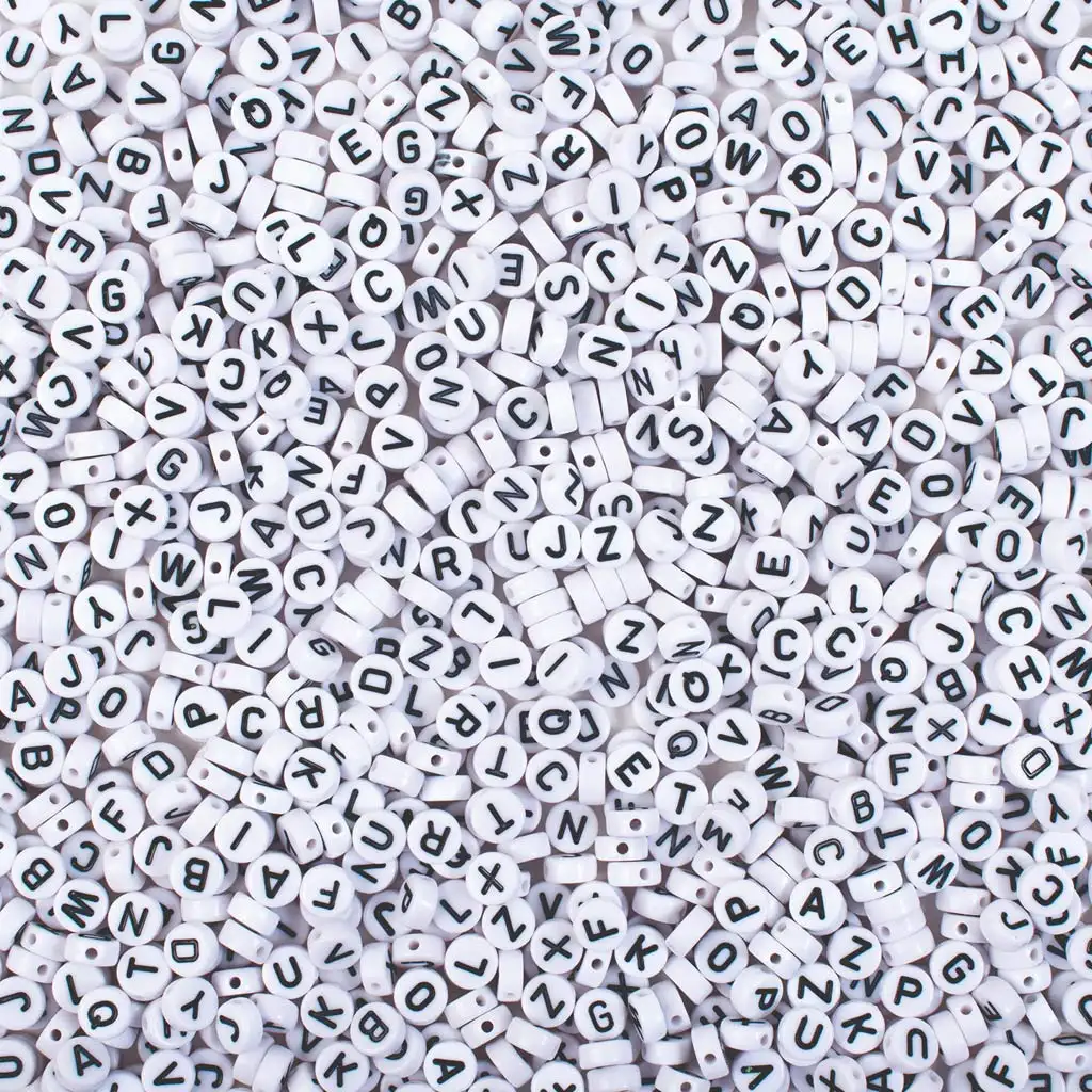 PlayBox: Buchstaben Kunststoff Perlen Set 250 Stück Bild 1