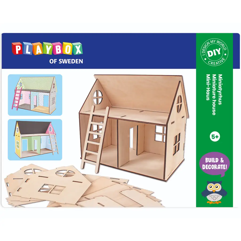 PlayBox: DIY mach es selbst Häuschen aus Holz Bild 1