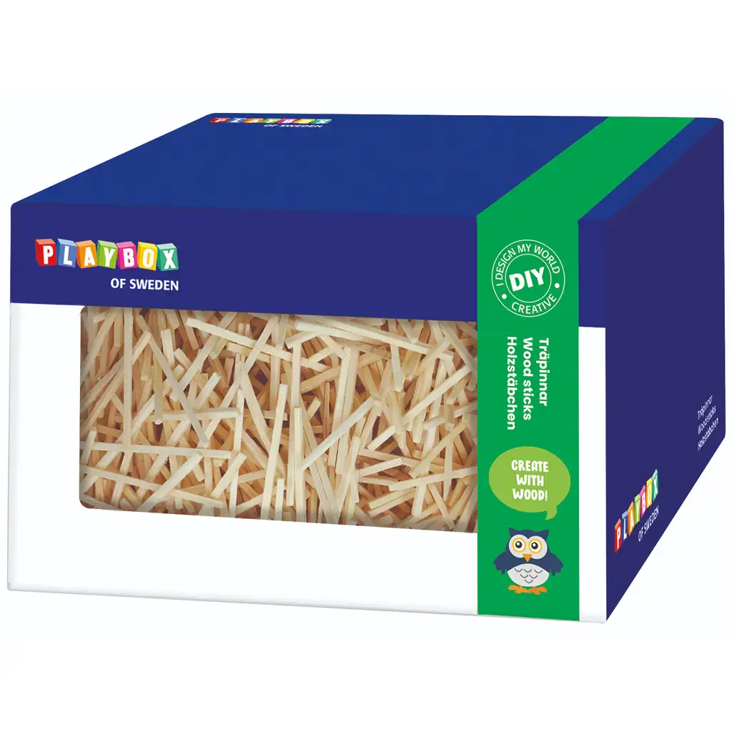 PlayBox: Holzstäbchen-Set in Box 350 Gramm Bild 1