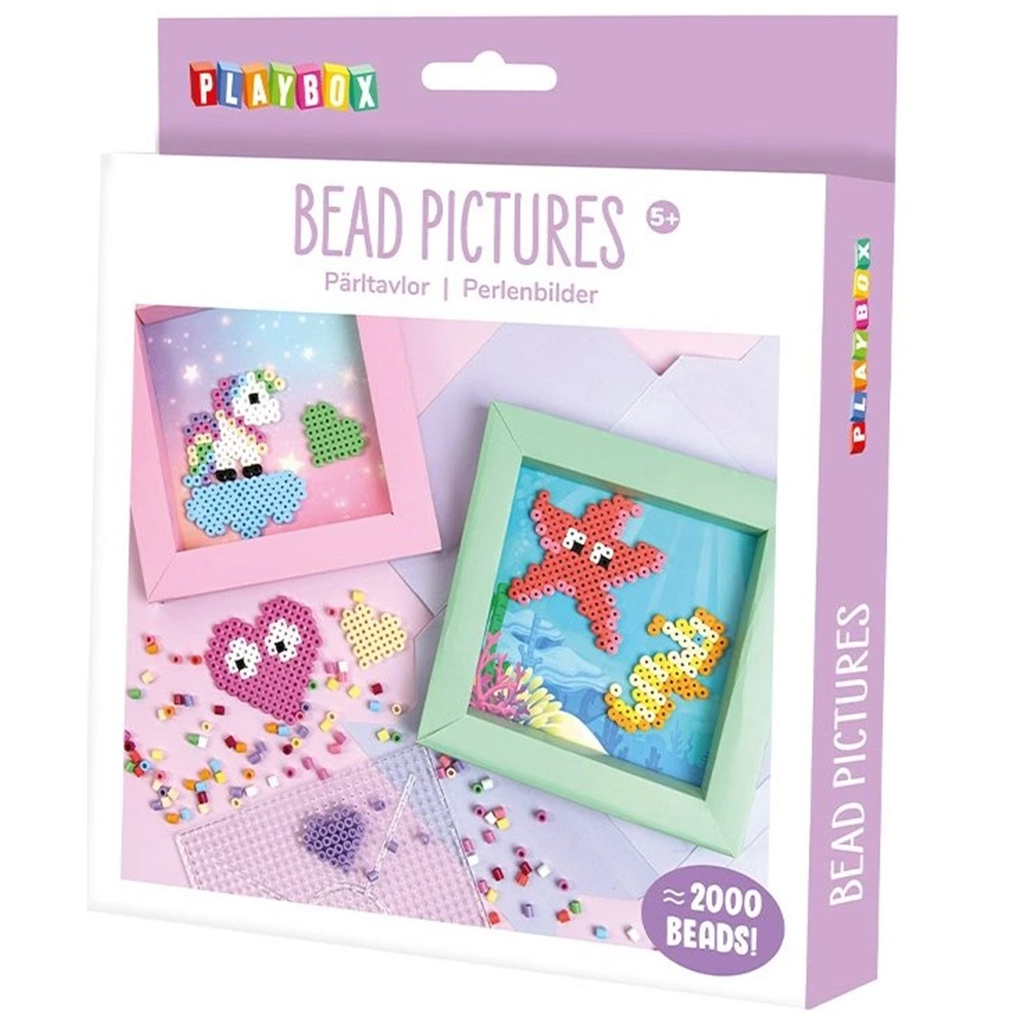 PlayBox: Kreatives Set zur Herstellung von Bügelperlenbildern - Einhorn Bild 1