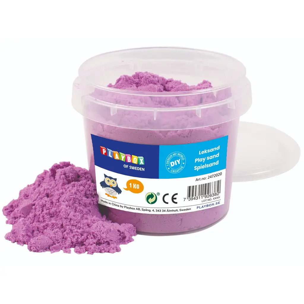 PlayBox: Lila Sandmasse im Eimer 1kg Bild 1