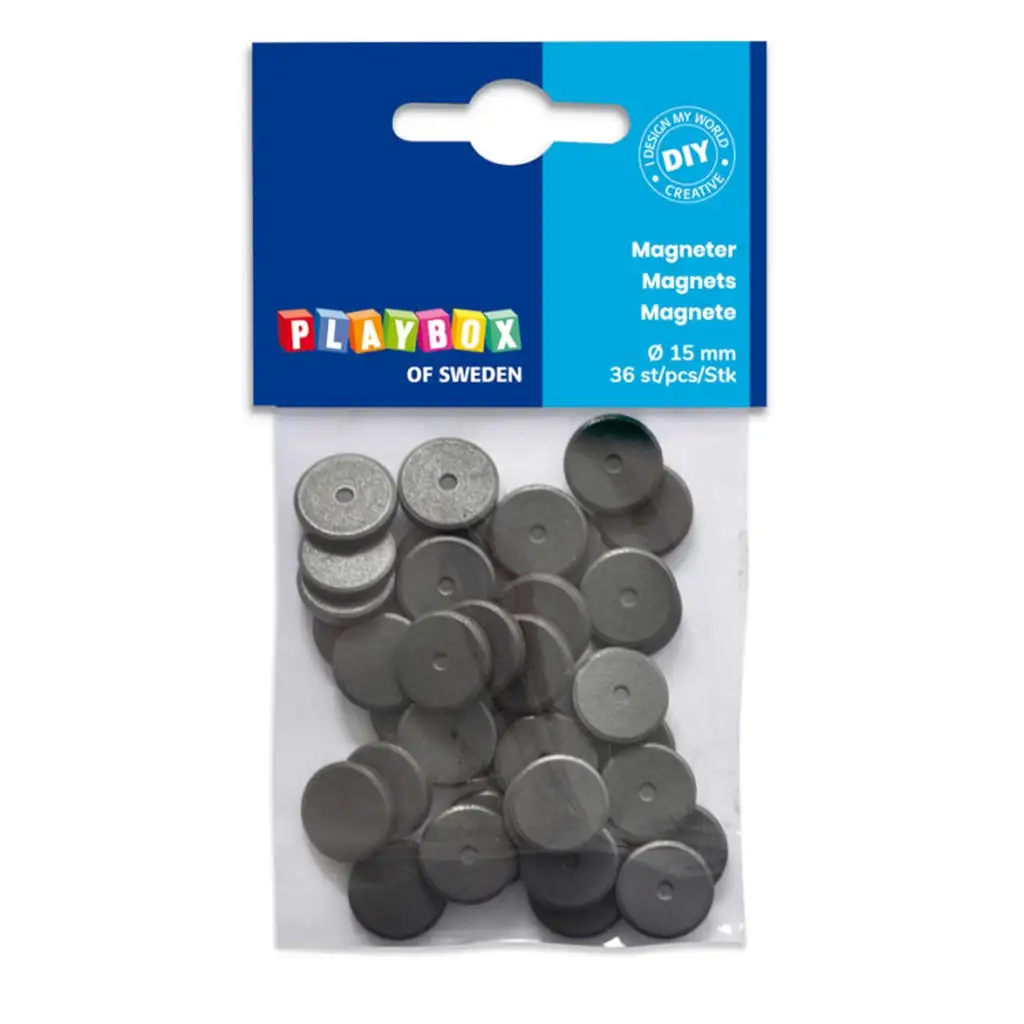 PlayBox: Magnetische Scheiben 15mm 36 Stück Bild 1