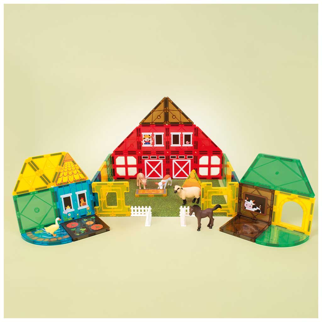 PlayBox: Magnetisches Bauspielzeug - Bauernhof Bild 2