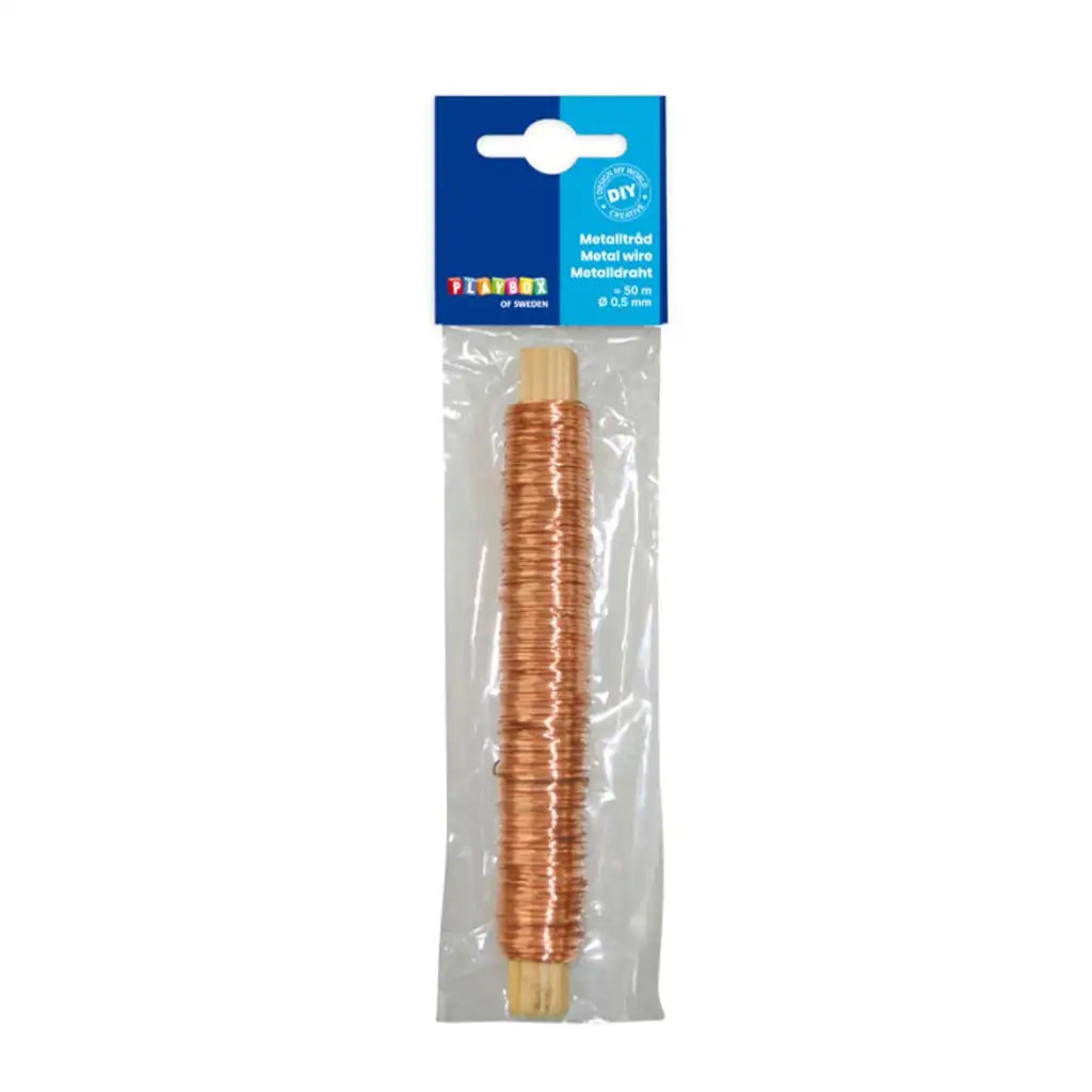 PlayBox: Metalldraht in Bronze, 0,5 mm, 50 m Bild 1