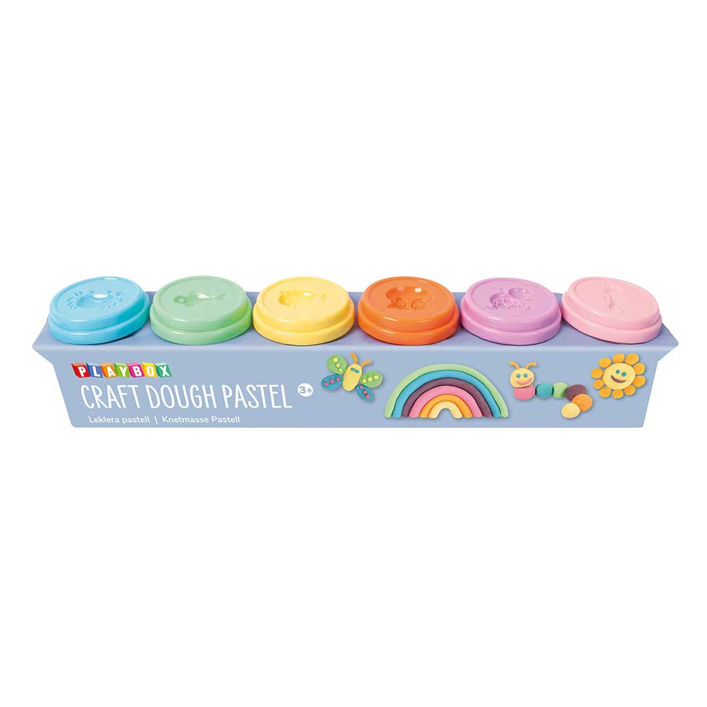 PlayBox: Pastellfarbige Knete 6er Set Bild 1