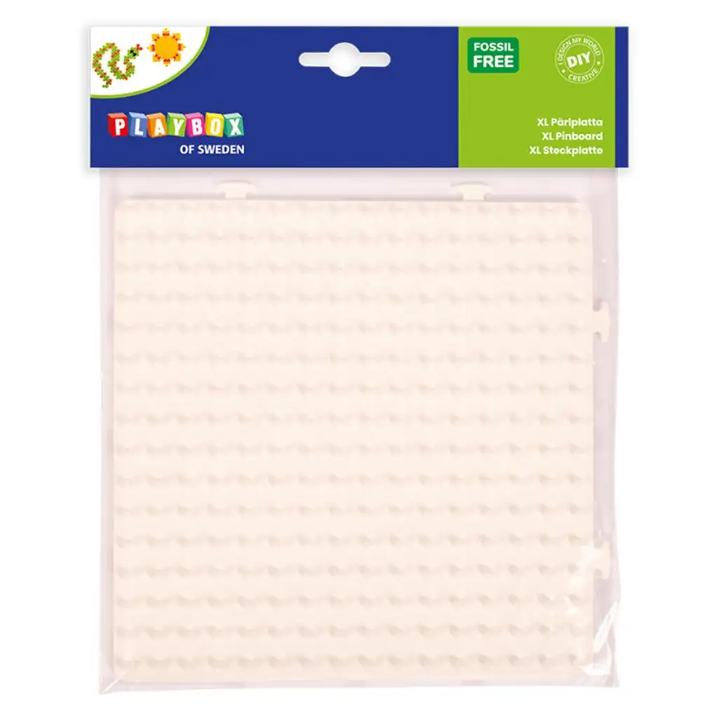 PlayBox: Quadratische Biokunststoff-Grundplatte 16x16cm 5mm für MIDI-Bügelperlen Bild 1