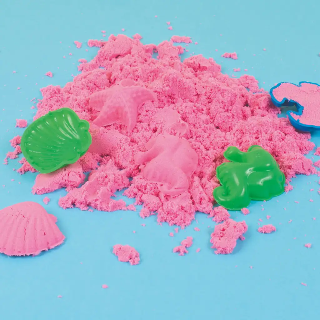 PlayBox: Pinkfarbige Sandmasse im Eimer 1kg Bild 2