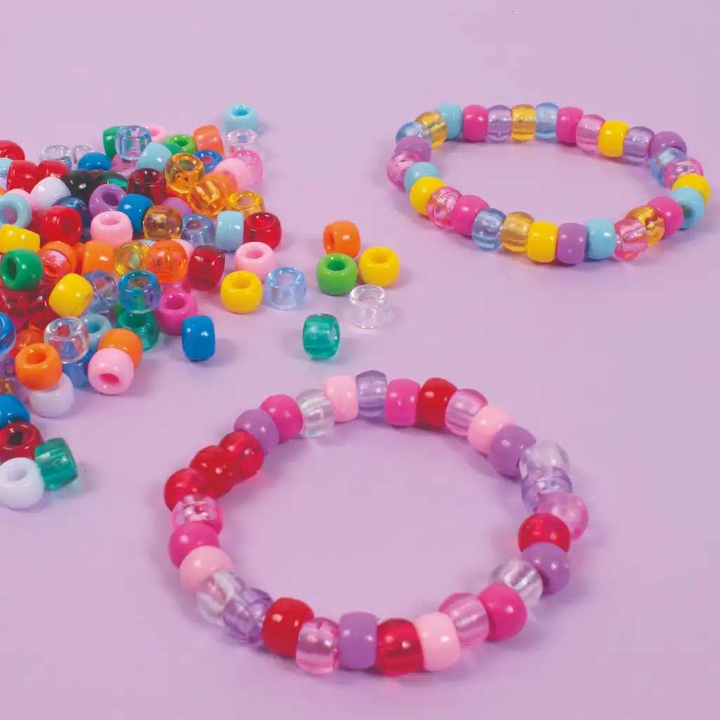 PlayBox: Transparentes und farbige Perlen Set 1200 Stück Bild 2