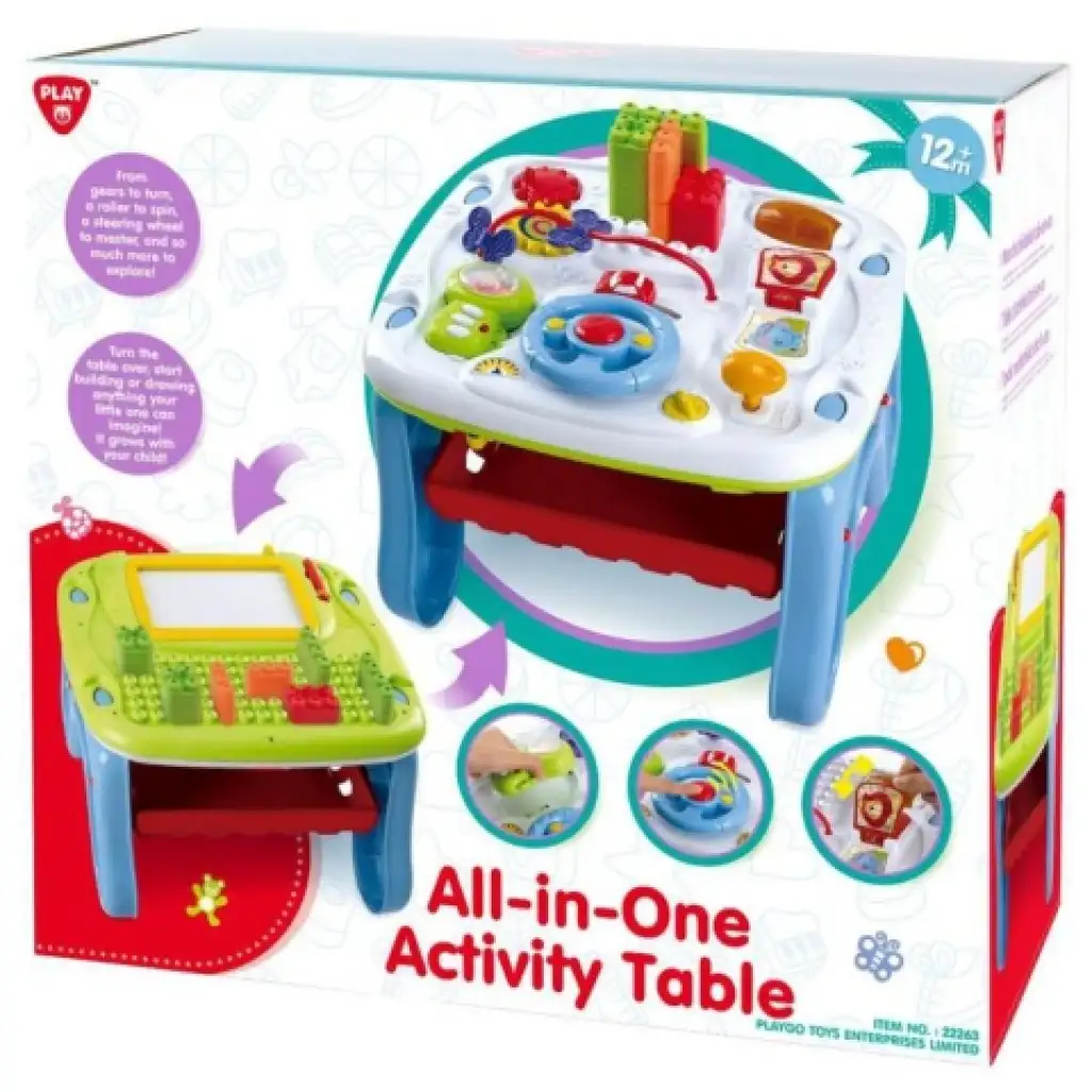 Playgo: All In One beidseitiger Aktivitätstisch mit Funktionen Bild 1
