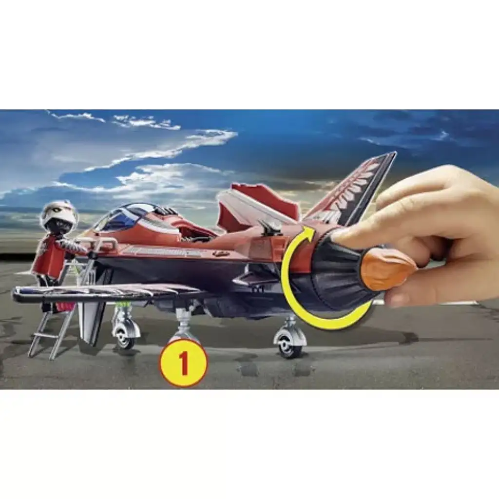 Playmobil: Air Stuntshow - "Adler" Düsenjet (70832) Bild 3