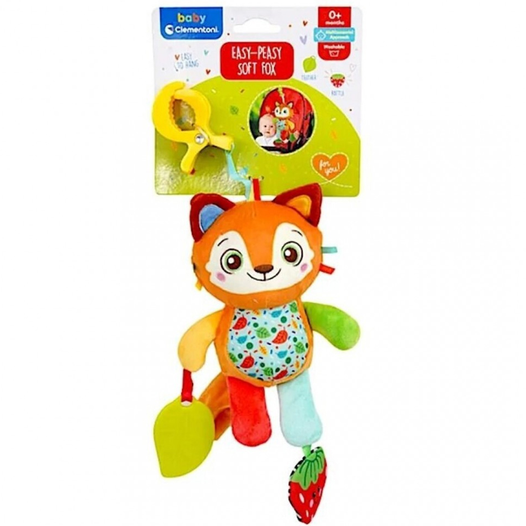 Plüschfuchs für unterwegs mit Beißring - Clementoni Bild 1