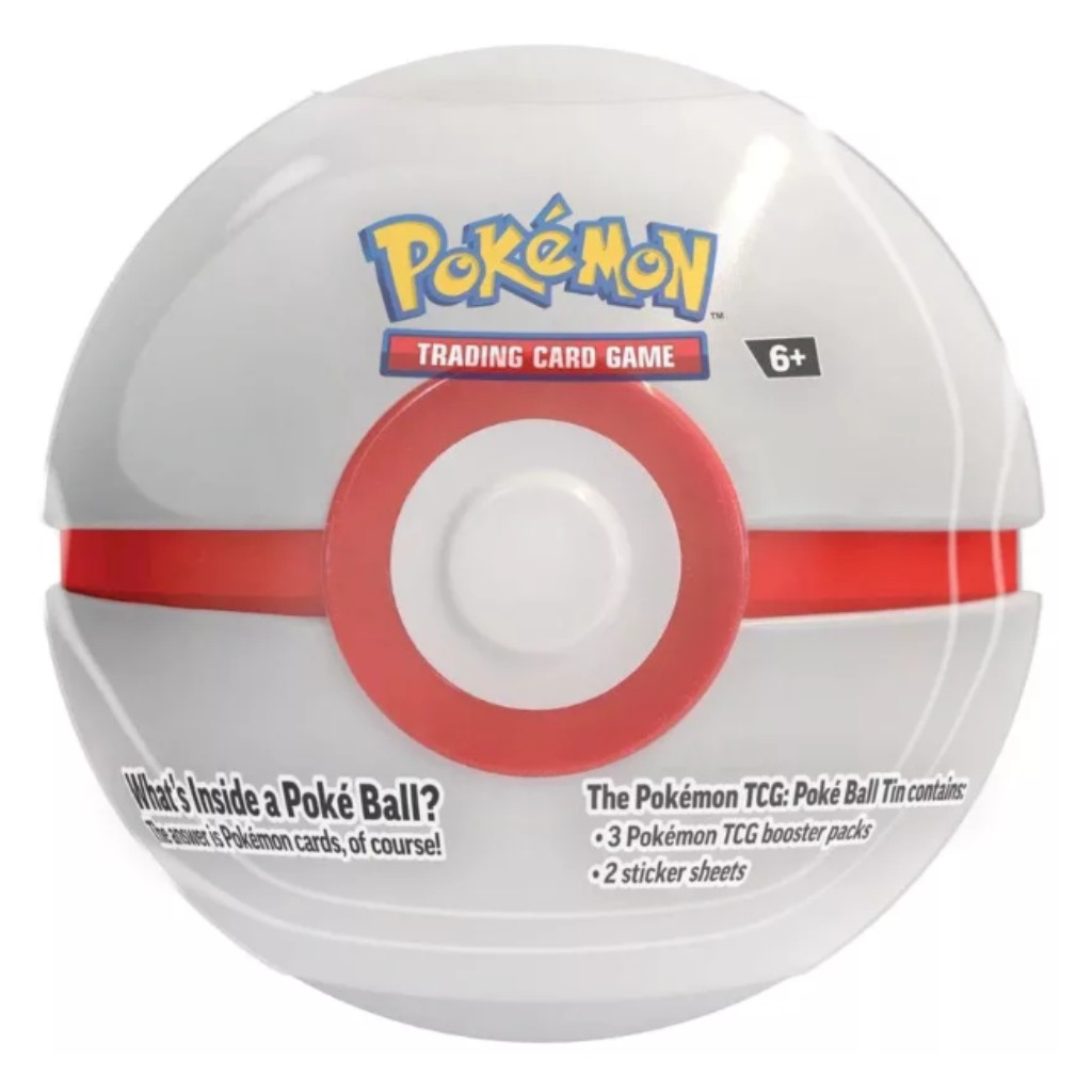 Pokémon TCG 2024 Poké Ball Dose – Pokéball-förmige Metalldose mit 3 Boostern in verschiedenen Varianten Bild 3