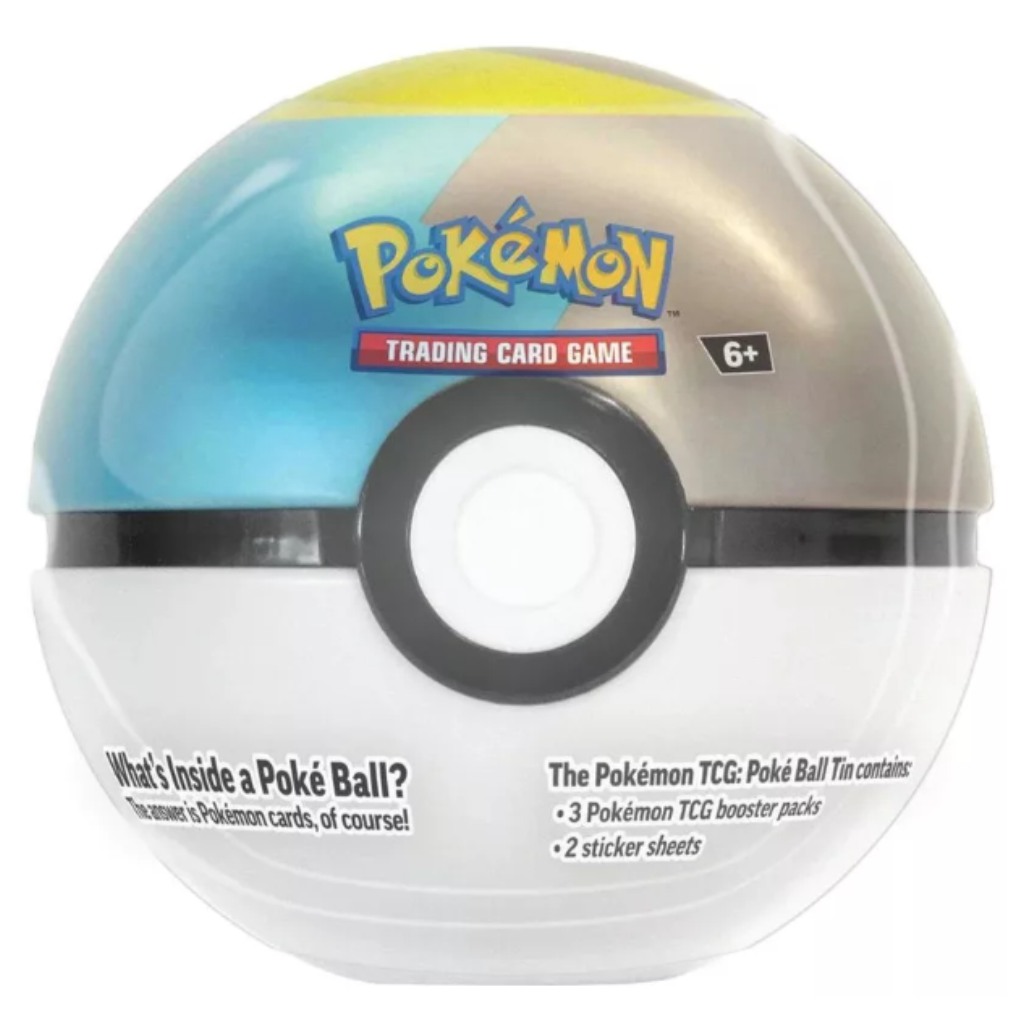 Pokémon TCG 2024 Poké Ball Dose – Pokéball-förmige Metalldose mit 3 Boostern in verschiedenen Varianten Bild 4