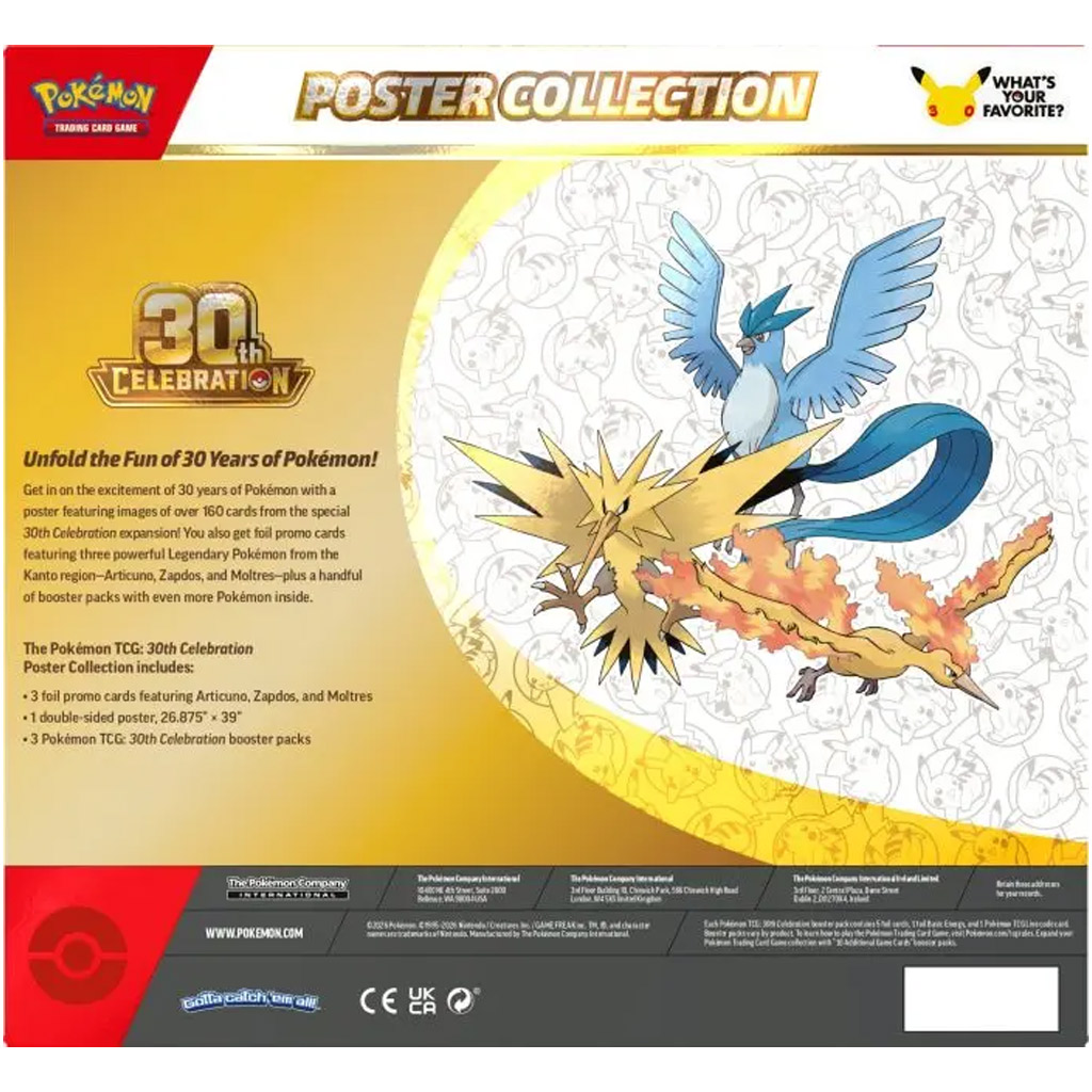 Pokémon TCG: 30. Poster-Kollektion – Poster und Promo-Karten + Booster-Pakete Bild 2