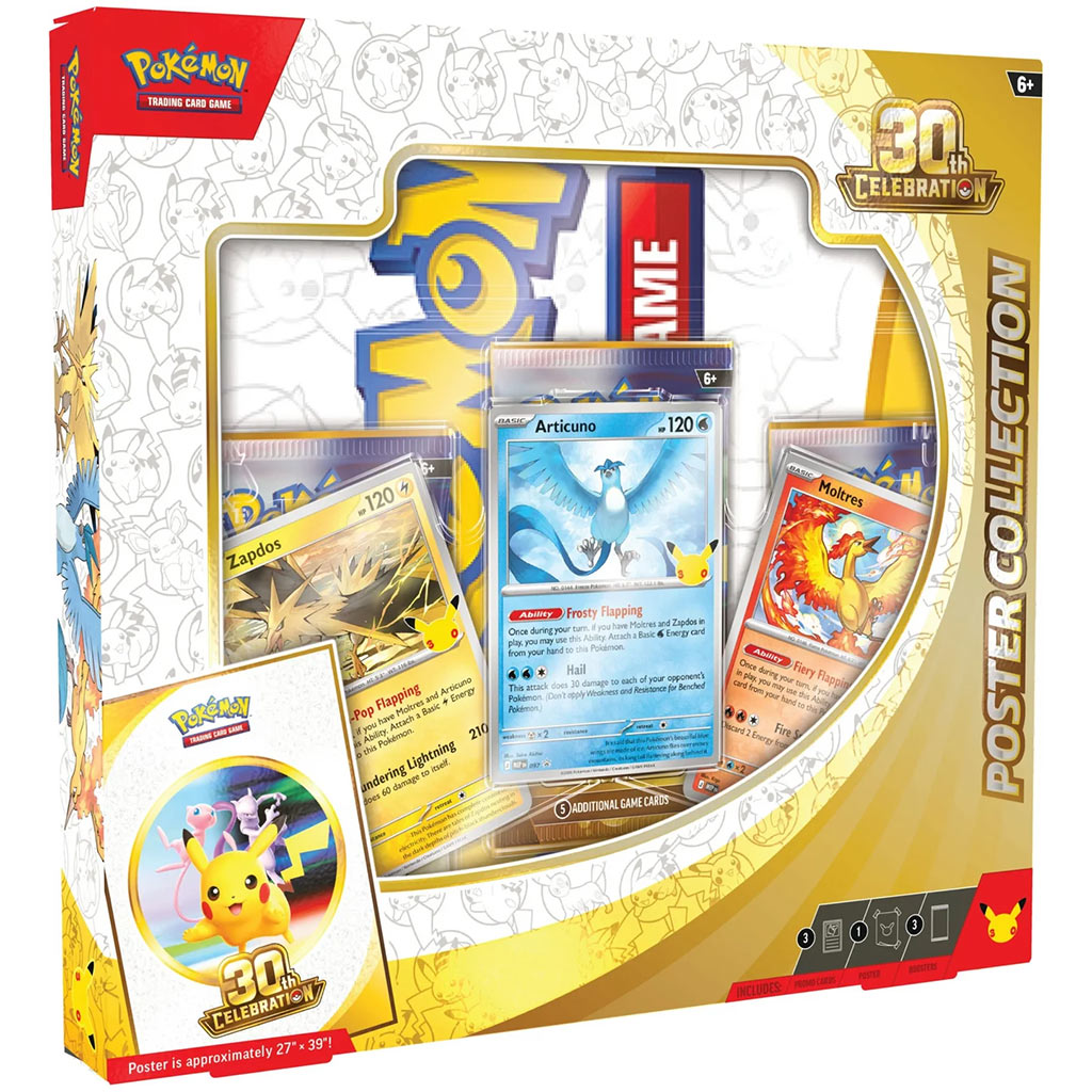 Pokémon TCG: 30. Poster-Kollektion – Poster und Promo-Karten + Booster-Pakete Bild 1