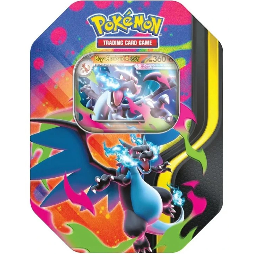 Pokémon TCG: Mega-Charizard-Tin-Kartenpackung in Metallbox in zwei Varianten 1 Stück Bild 2