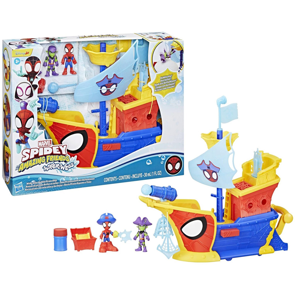 Póki und seine wunderbaren Freunde Waterwebs : Pókis Piratenschiff Spielset - Hasbro Bild 1