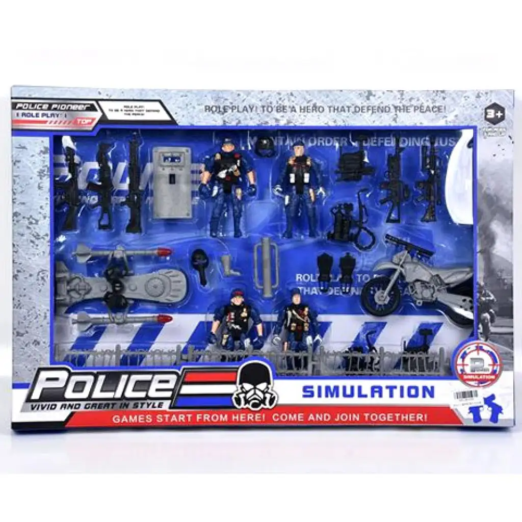 Polizei-Kommando-Spielset mit Zubehör Bild 1