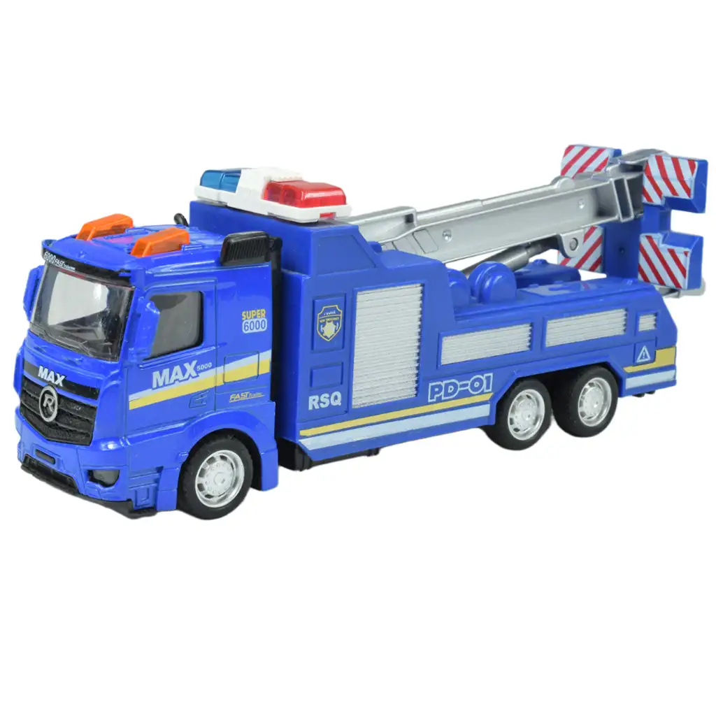 Polizeiautos: Schwungrad-Polizeilastwagen in verschiedenen Ausführungen 19cm Bild 6