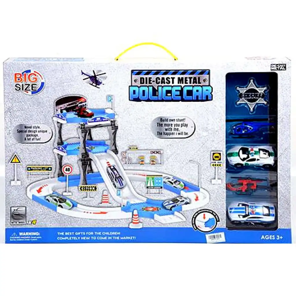 Polizeispielset mit Fahrzeugen Bild 1