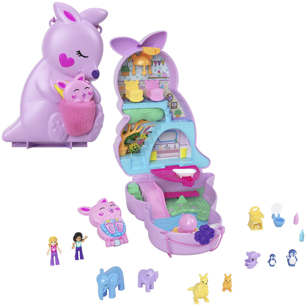 Polly Pocket Känguru Tier-Tasche Spielset - Mattel Bild 3
