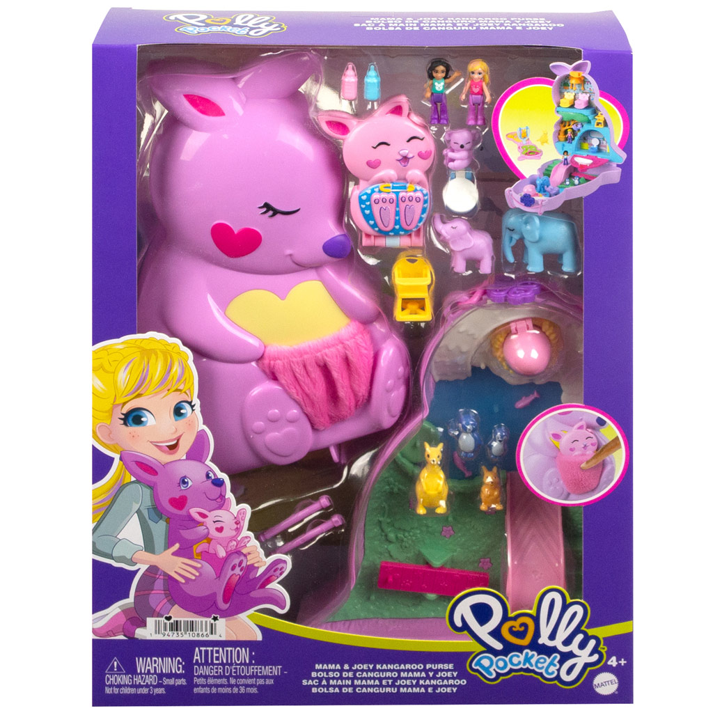 Polly Pocket Känguru Tier-Tasche Spielset - Mattel Bild 1